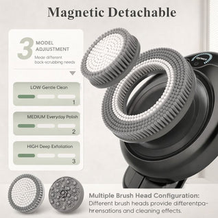 Hands-Free Wall-Mounted Back Scrubber for Shower