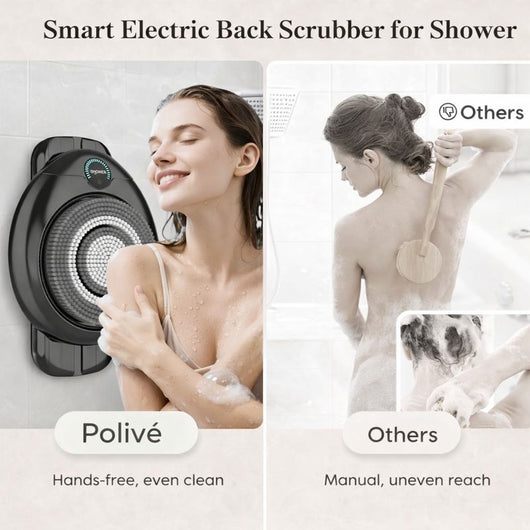Hands-Free Wall-Mounted Back Scrubber for Shower